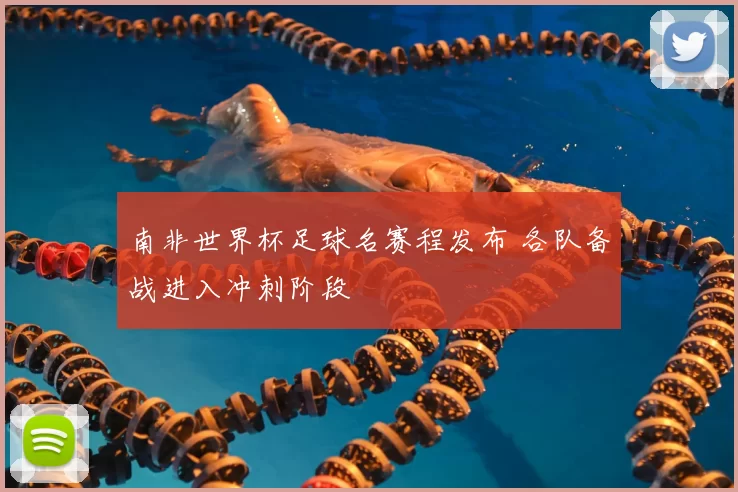 南非世界杯足球名赛程发布 各队备战进入冲刺阶段